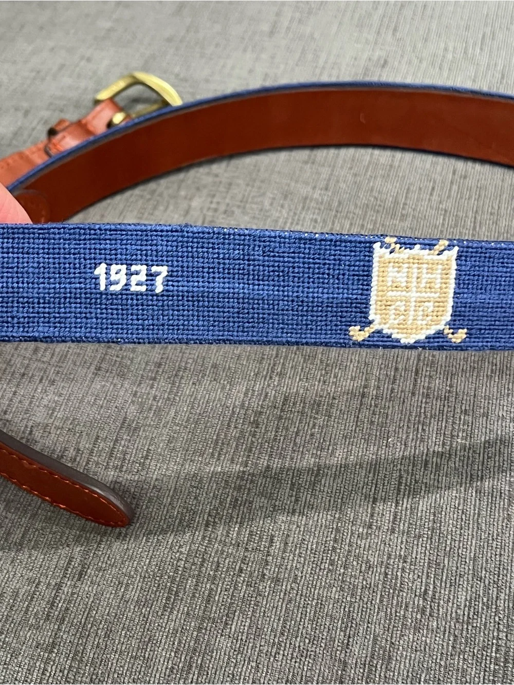 Smathers & Branson Needlepoint Belt 42
